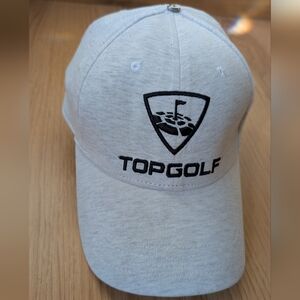 Light Grey Fitted Topgolf Baseball Cap hat